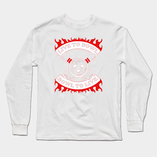 Bowl To Live Long Sleeve T-Shirt by The Projection Booth